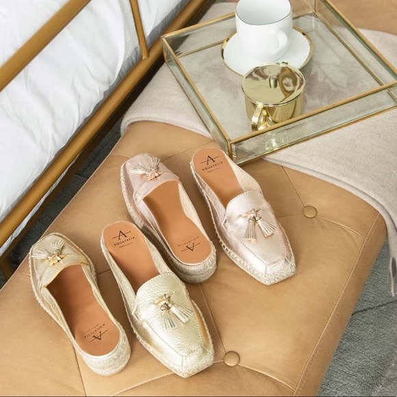 Aquatalia Metallic Rose Gold Vienna Mule - Picture 3 of 7